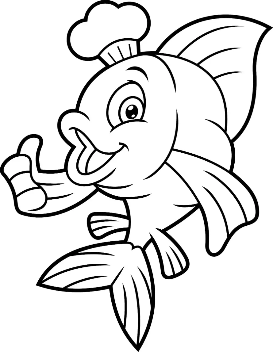 Free Fish Picture To Color In