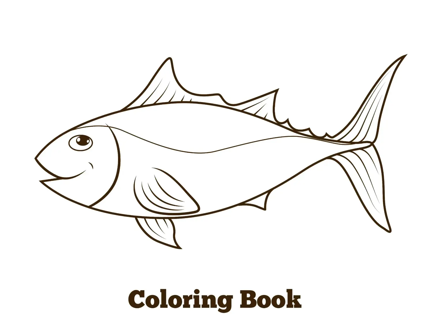 Free Fish Picture To Color In