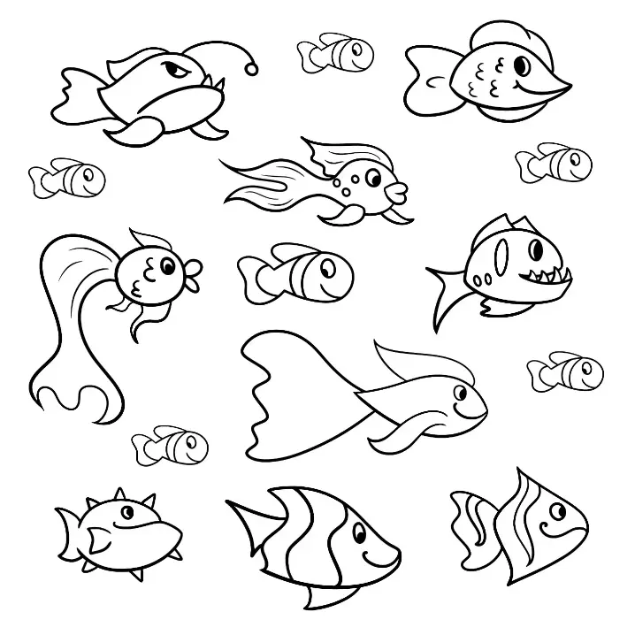 Free Fish Picture To Color In