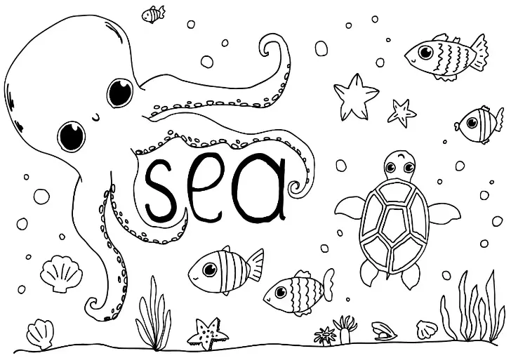 Free Fish Picture To Color In