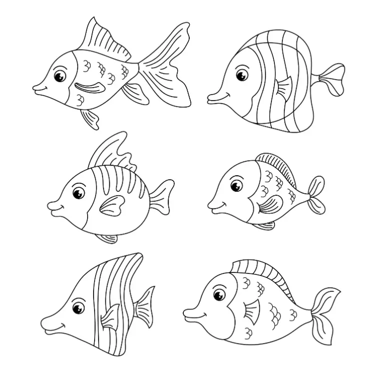 Free Fish Picture To Color In