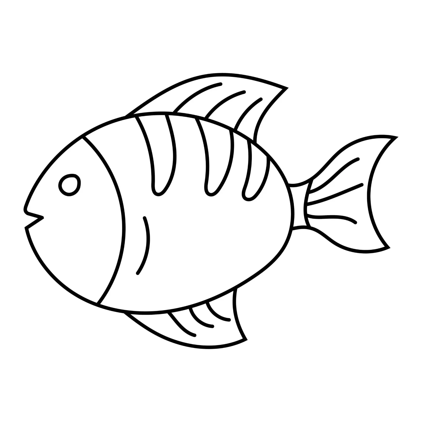 Free Fish Picture To Color In