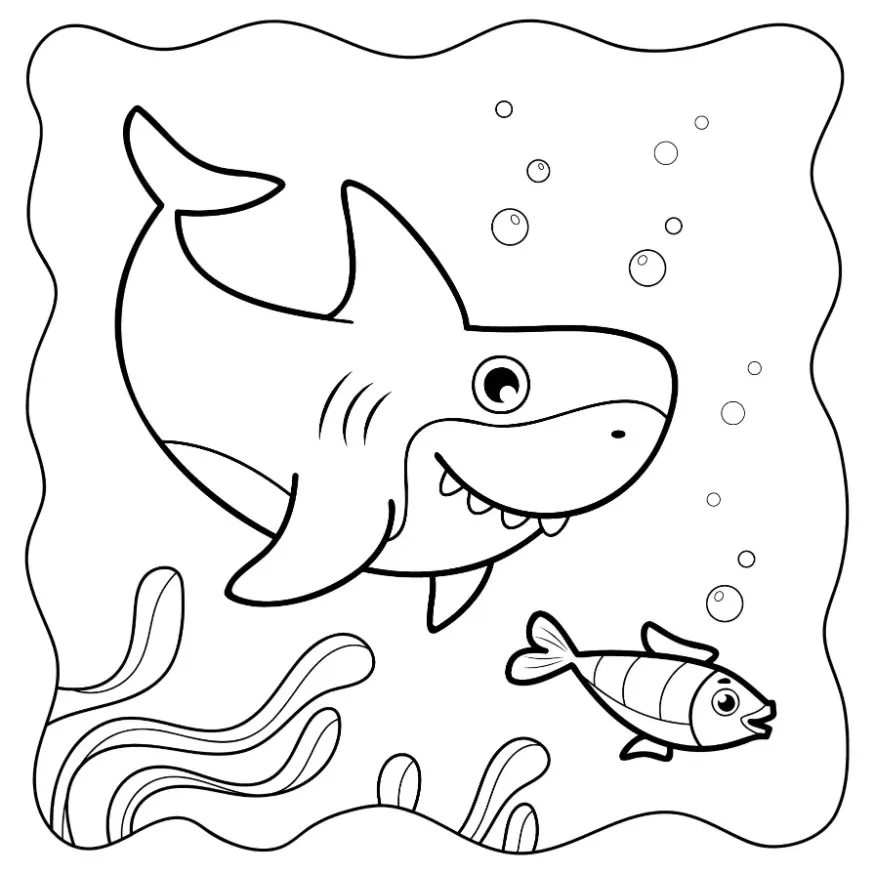 Free Fish Picture To Color In