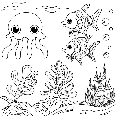 Free Fish Picture To Color In