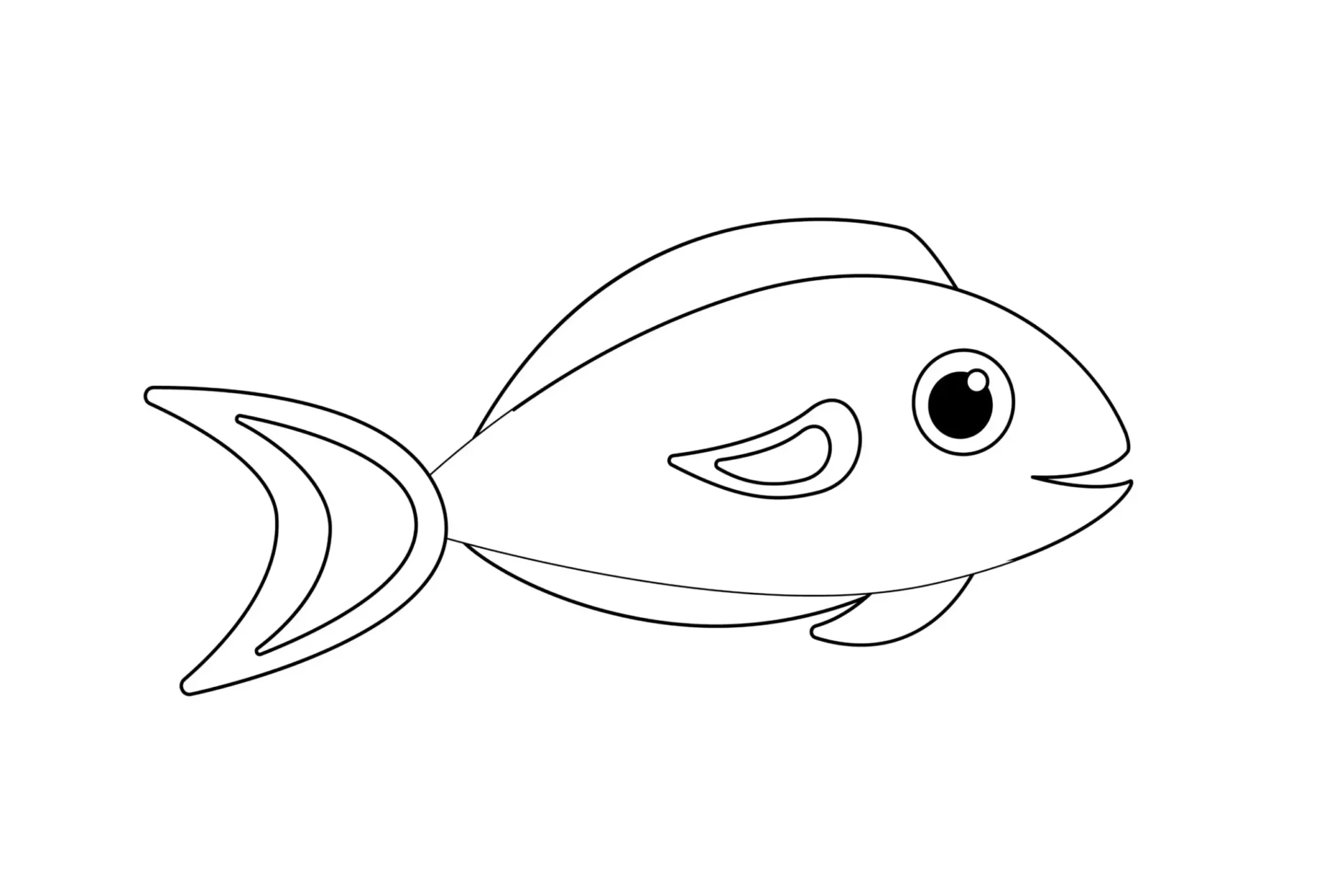 Free Fish Picture To Color In