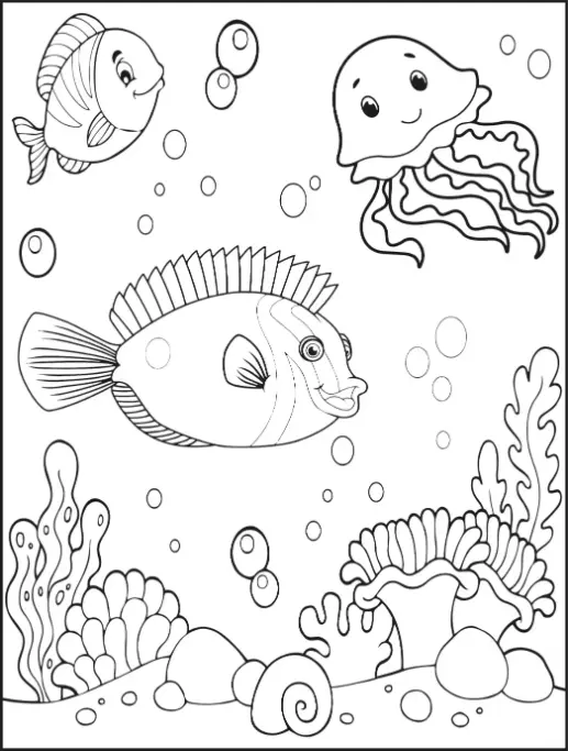 Free Fish Picture To Color In