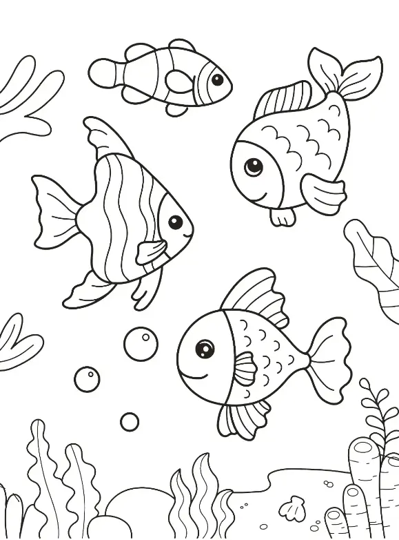 Free Fish Picture To Color In