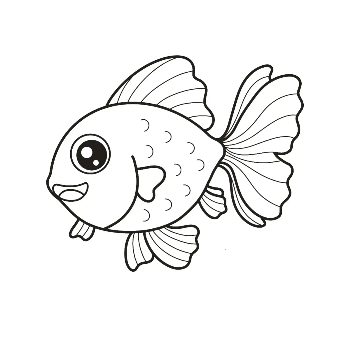 Free Fish Picture To Color In