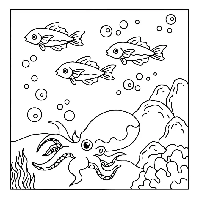 Free Fish Picture To Color In