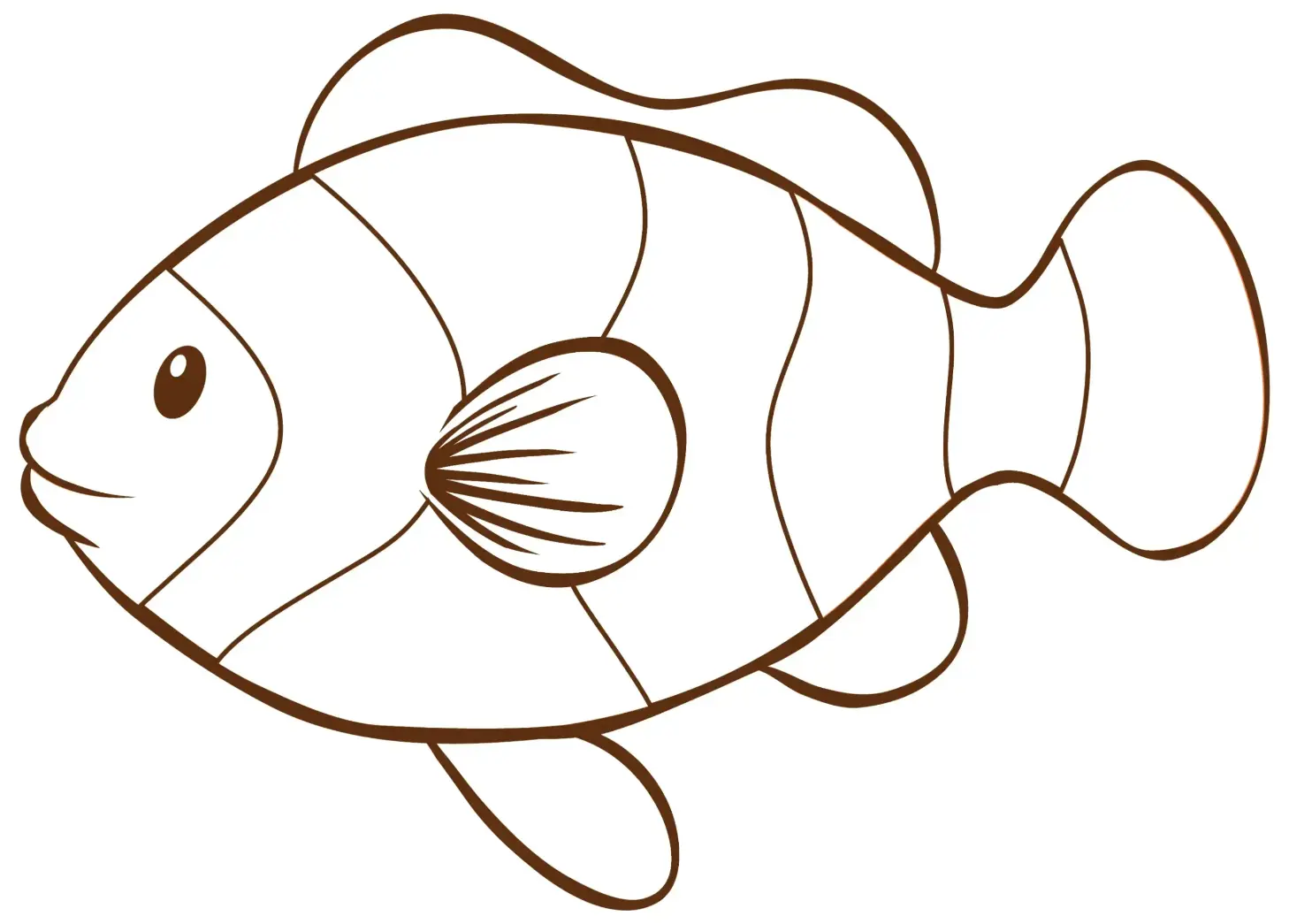 Free Fish Picture To Color In