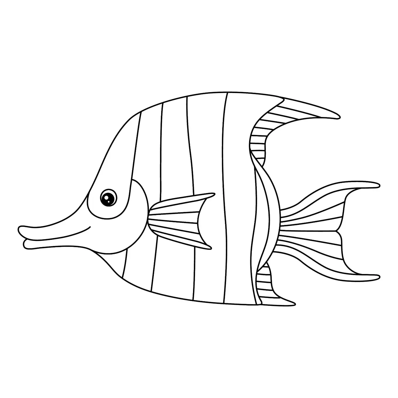 Free Fish Picture To Color In 85