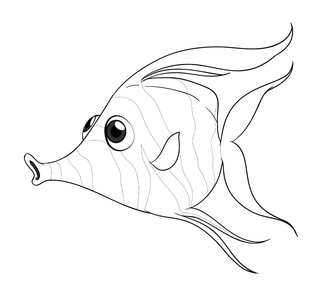 Free Fish Picture To Color In