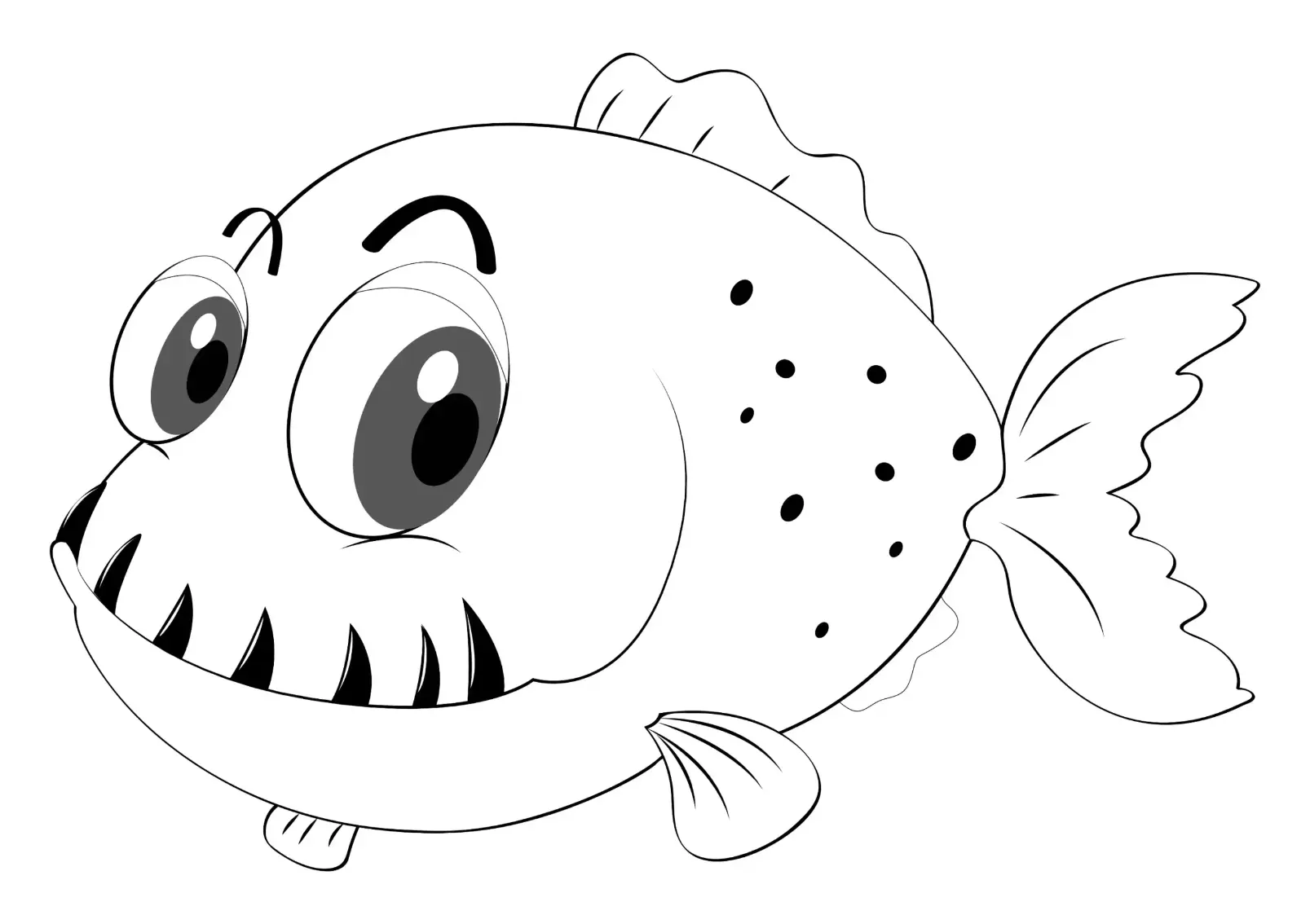 Free Fish Picture To Color In