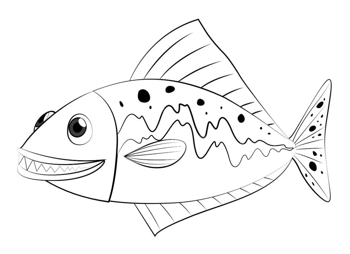 Free Fish Picture To Color In