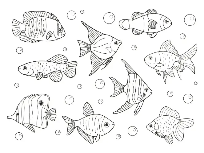 Free Fish Picture To Color In