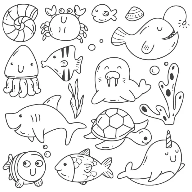 Free Fish Picture To Color In