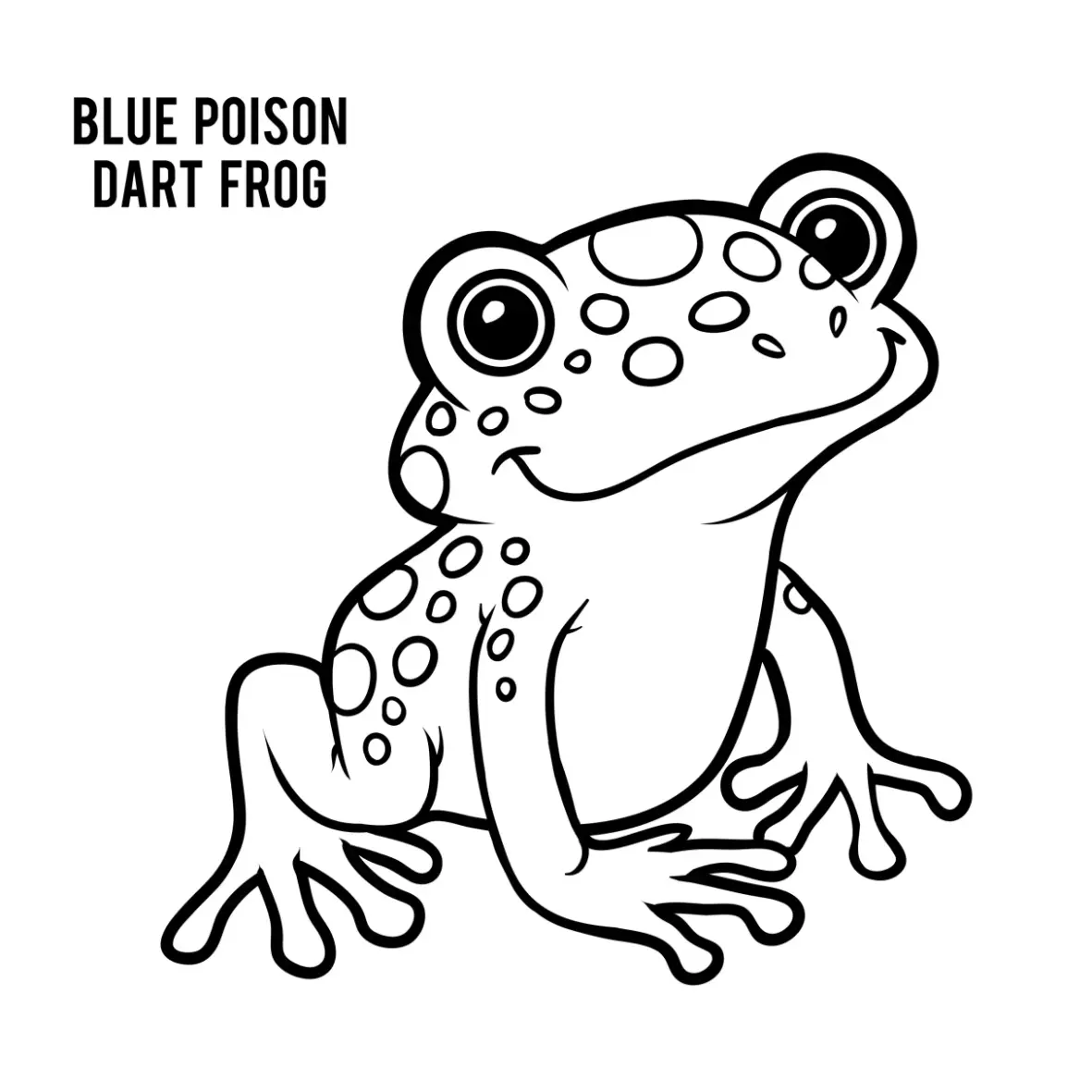 Free Frog Picture To Color In