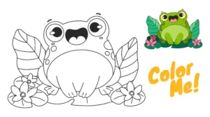 Free Frog Picture To Color In