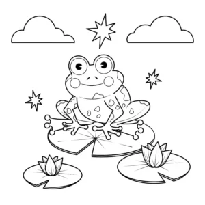 Free Frog Picture To Color In