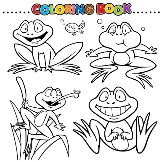 Free Frog Picture To Color In