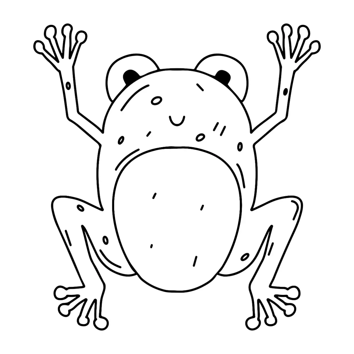 Free Frog Picture To Color In