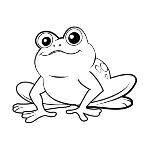 Free Frog Picture To Color In