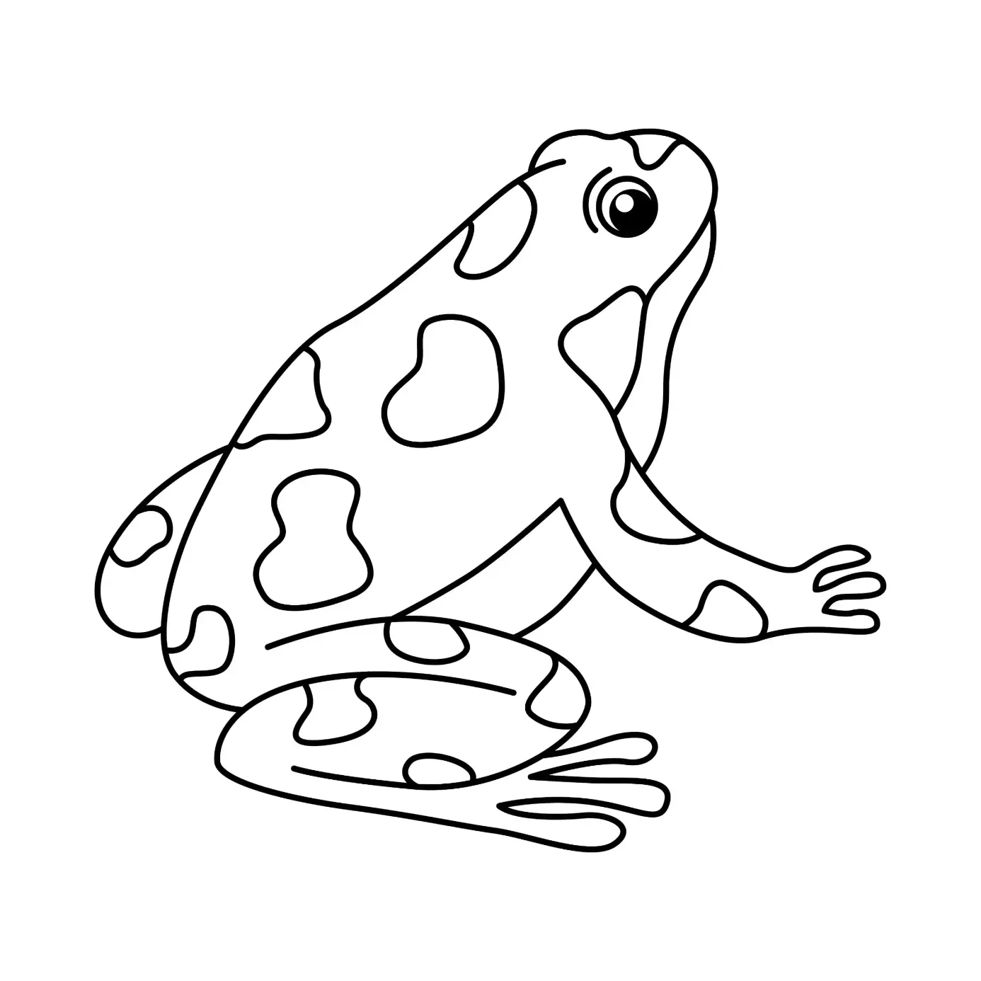 Free Frog Picture To Color In