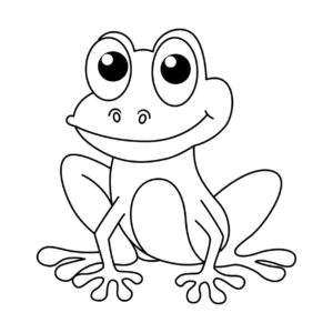 Free Frog Picture To Color In