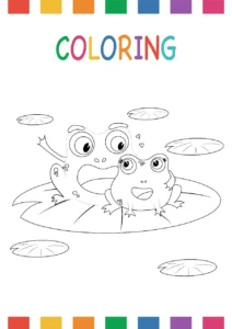 Free Frog Picture To Color In