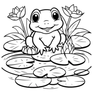 Free Frog Picture To Color In