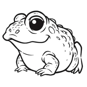 Free Frog Picture To Color In