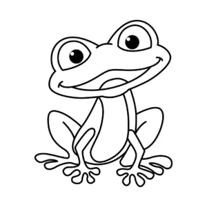 Free Frog Picture To Color In