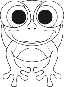 Free Frog Picture To Color In