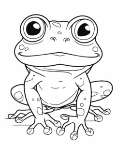 Free Frog Picture To Color In