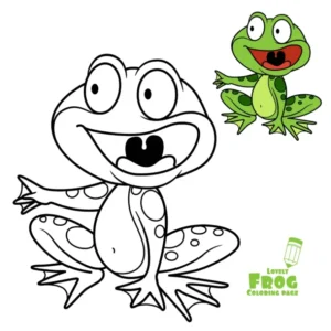 Free Frog Picture To Color In