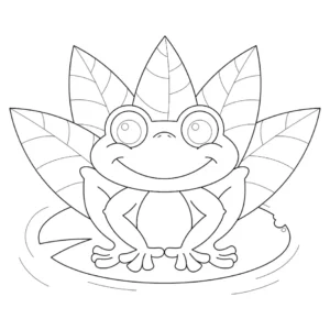 Free Frog Picture To Color In