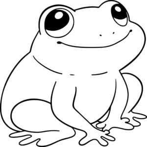 Free Frog Picture To Color In