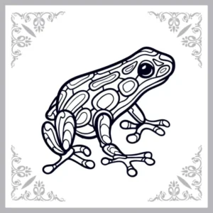 Free Frog Picture To Color In