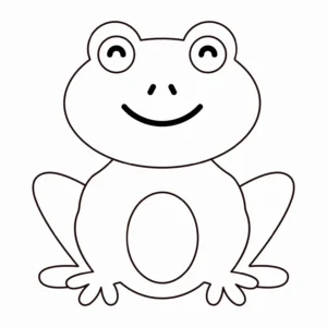 Free Frog Picture To Color In