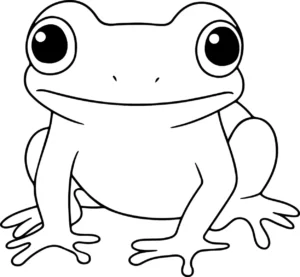 Free Frog Picture To Color In