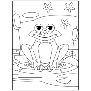 Free Frog Picture To Color In