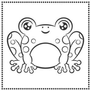 Free Frog Picture To Color In