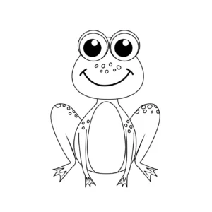 Free Frog Picture To Color In