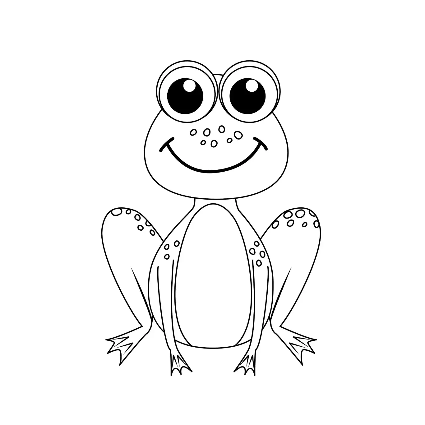 Free Frog Picture To Color In