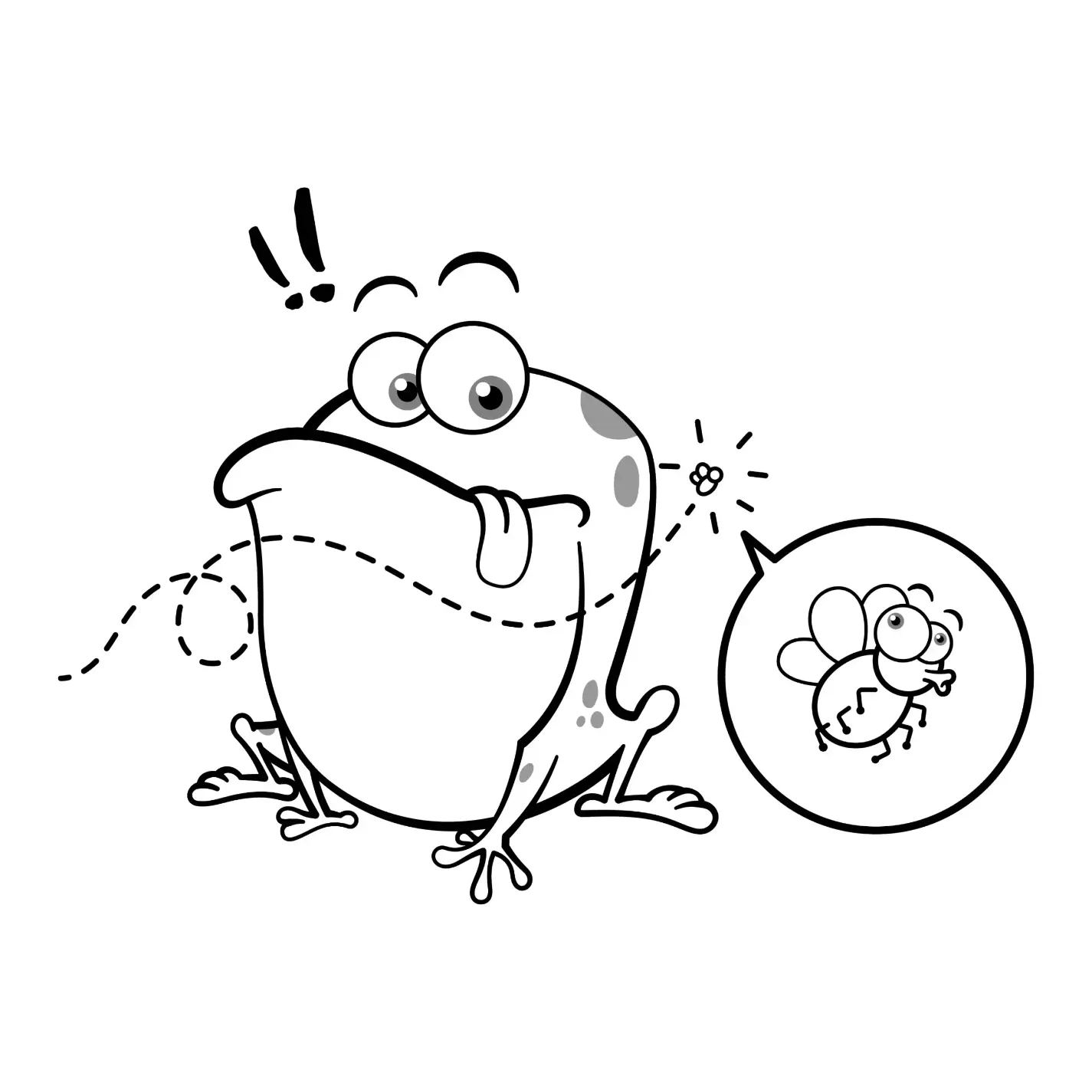 Free Frog Picture To Color In