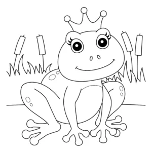 Free Frog Picture To Color In