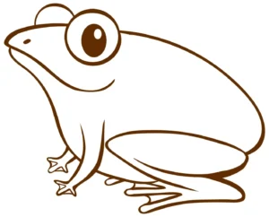 Free Frog Picture To Color In