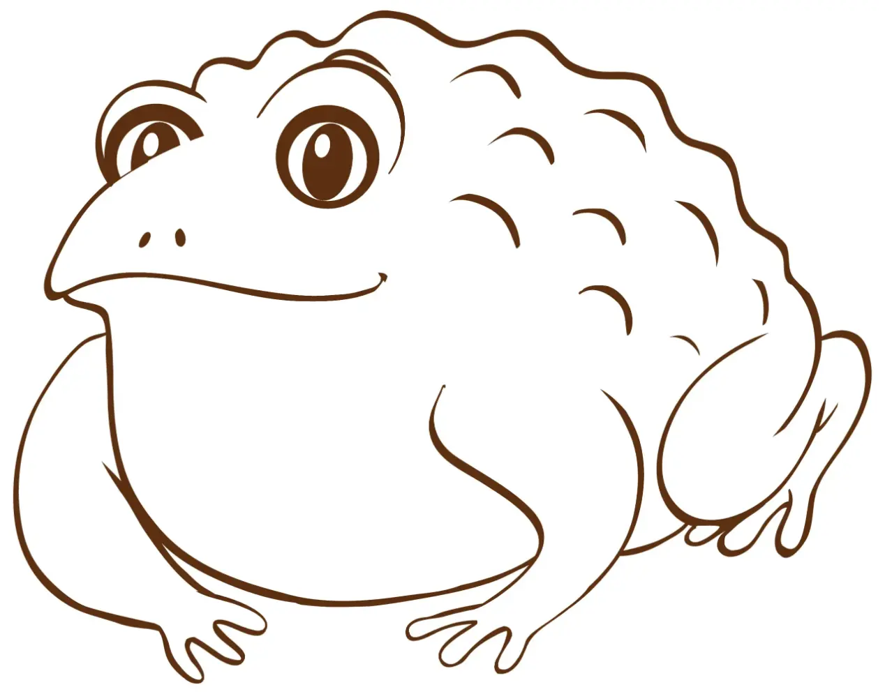 Free Frog Picture To Color In