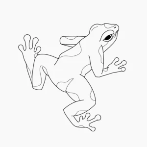 Free Frog Picture To Color In