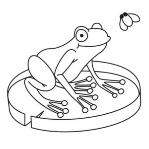 Free Frog Picture To Color In